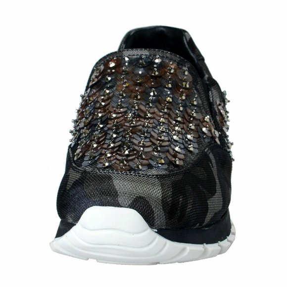 Prada Women's Sequin Decorated Moccasins Loafers - Picture 6 of 7